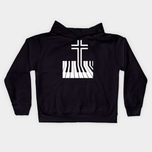 Christian Piano Player Gift Design Piano Teacher Keyboard Kids Hoodie